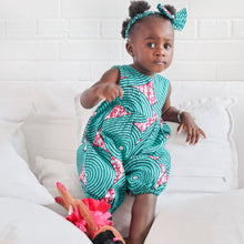Load image into Gallery viewer, The blue baby girl Romper
