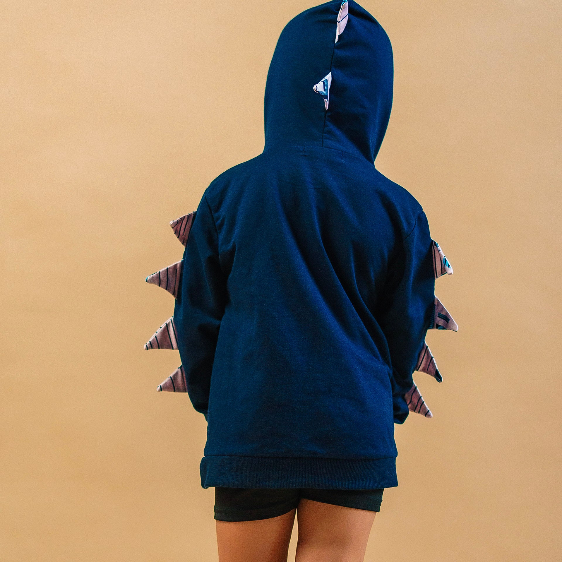 dinosaur hoodie with spikes